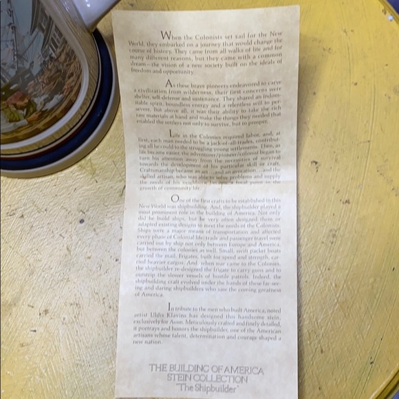 Avon vintage nautical shipbuilder stein - Picture 10 of 12